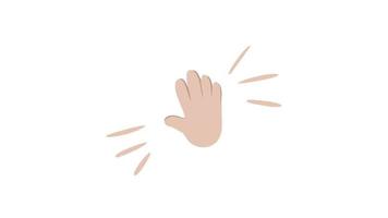 Clapping Hands Emoji Icon Full HD Animation.  video