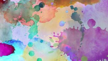 abstract gekleurde penseelstreken achtergrond video