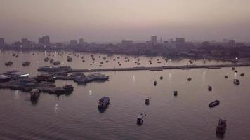 Aerial view from Laem Bali Hai Marina club  video