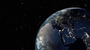 Space view of the Earth  video