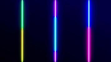 sfondo di linee laser al neon video