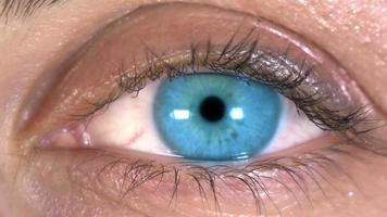 close-up van een blauw oog video