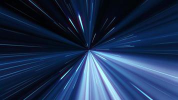 abstrakte Lichtgeschwindigkeit hyper springen in einen anderen Galaxienhintergrund. video