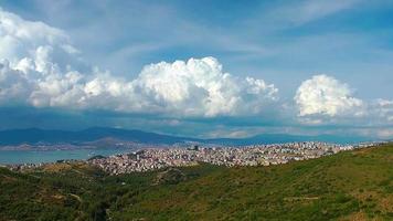 lapso de tempo da paisagem urbana e das nuvens video