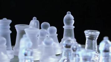 jeu d'échecs en verre video