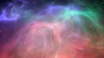 nebulosa spaziale e sfondo ciclo galassia video