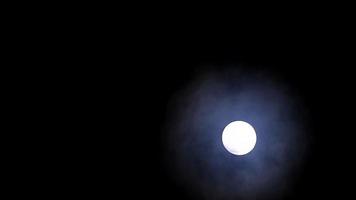 Bright Full Moon on the Night Sky video