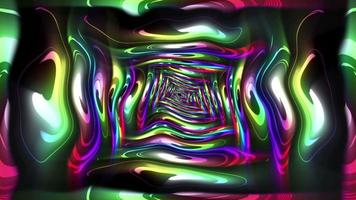 Distorted Colorful Tunnel Loop video