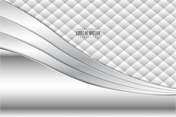 Modern white and silver metallic background