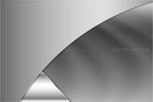 Modern silver and grey metallic background vector