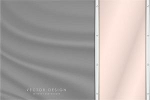 Modern pink and grey metallic background vector