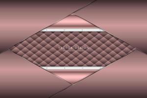 Modern pink and silver metallic background vector