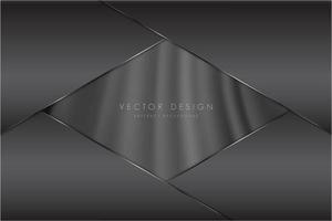 Modern grey metallic background vector