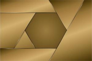 Modern golden metallic background vector