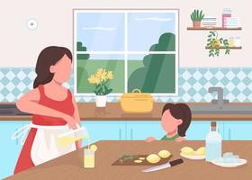 Make lemonade at home vector