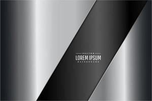 Modern silver and grey metallic background vector