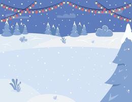 Ice rink scene vector