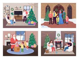 Christmas celebration set vector