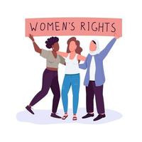 Women rights banners woman power girl Royalty Free Vector