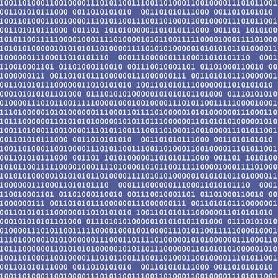Binary computer code seamless pattern