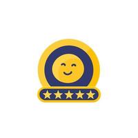 Customer review or high rating icon vector