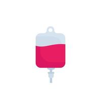 Iv bag, medical drip icon vector