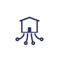 Warehouse, distribution and logistics icon vector