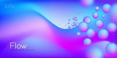 Flud Abstract Blue Purple Gradient Background vector