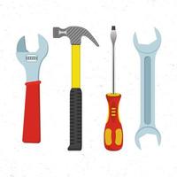 conjunto de iconos de herramientas de trabajador vector
