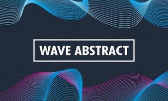 Abstract wavy blue background vector