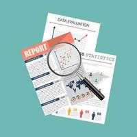 Data analysis concept vector