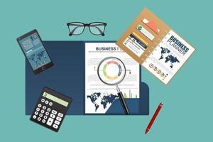 Finance planning concept vector