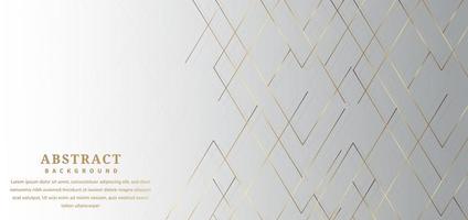 Abstract angled golden lines on gray gradient vector