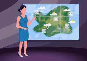 Weather forecast anchor vector