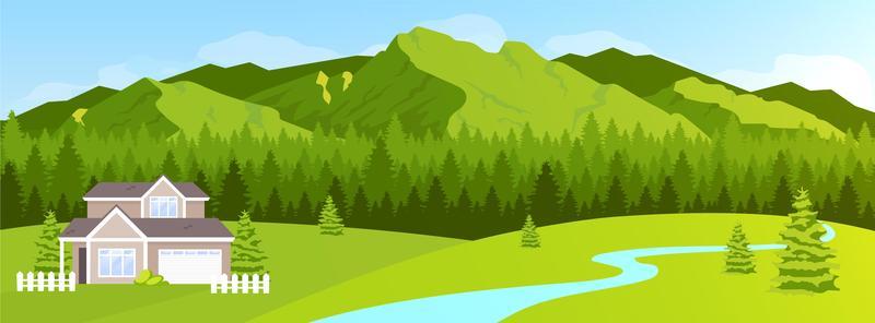 House in mountains