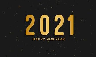 2021 Happy New Year background vector