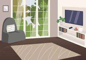 Spacious living room vector