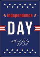 American Independence celebration poster vector