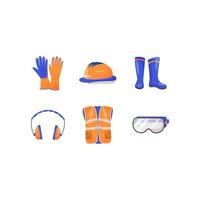 Industrial personal protective equipment vector