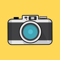 vector de cámara de fotos retro