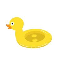 Summer Duck Float Swimming Pool Ring vector