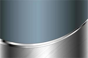 Modern grey, blue and silver metallic background vector