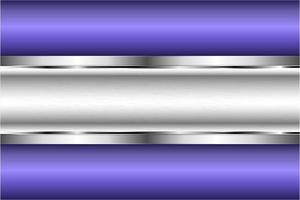 Modern violet and silver metallic background vector