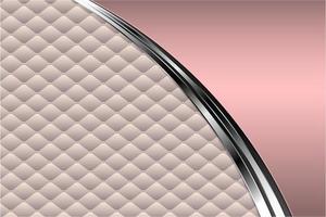 Modern pink and silver metallic background vector