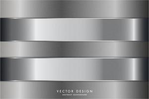 Modern silver metallic background vector