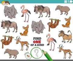 One of a kind task for children vector
