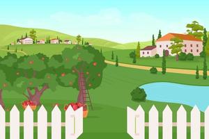 House on Farmland vector