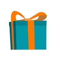 Gift Box with bow. vector