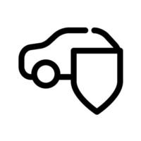 Car insurance icon vector