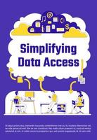 Simplifying data access poster vector
